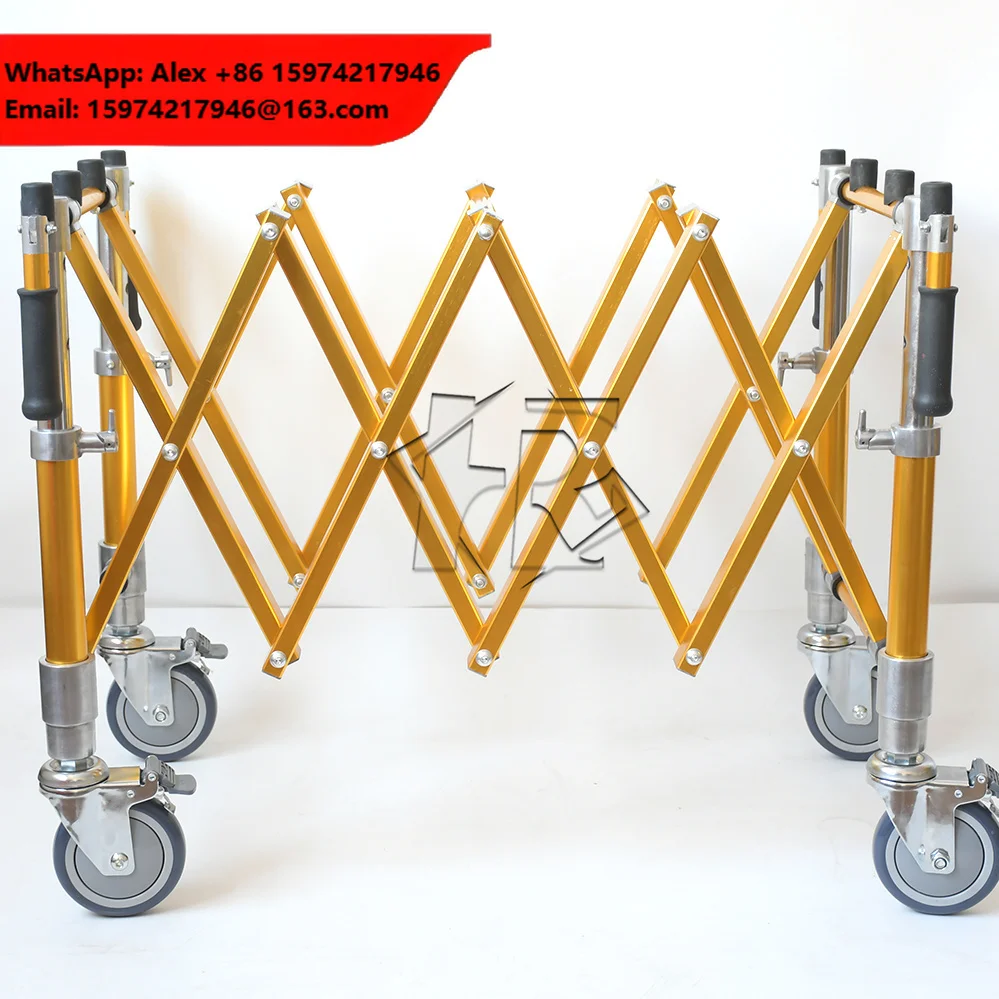 High Quality Manual First-Aid Device Funeral Casket Coffin Trolley Cheap Price Folding Transportation Church Truck For Sale