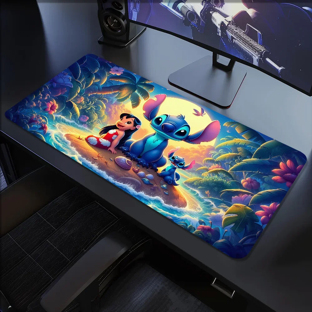 Alfombrilla de ratón antideslizante Lockedge para oficina, estudiante, ciencia, juegos, puntada gruesa, alfombrilla de escritura grande, cojín Leroy Fiction Dis