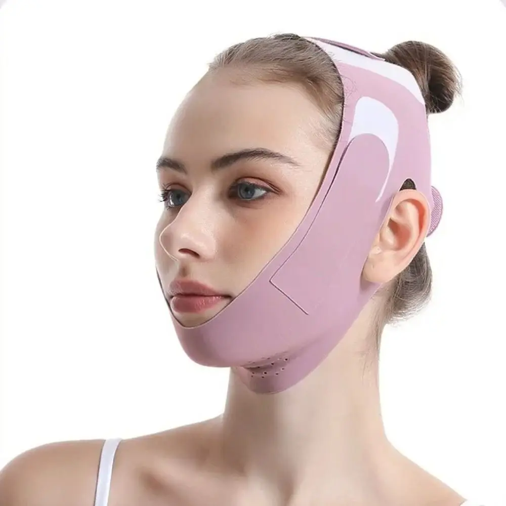 Anti Wrinkle Face Slimming Bandage Facial Massage Breathable V Line Face Shaper Elastic Graphene Face Lift Up Strap Women