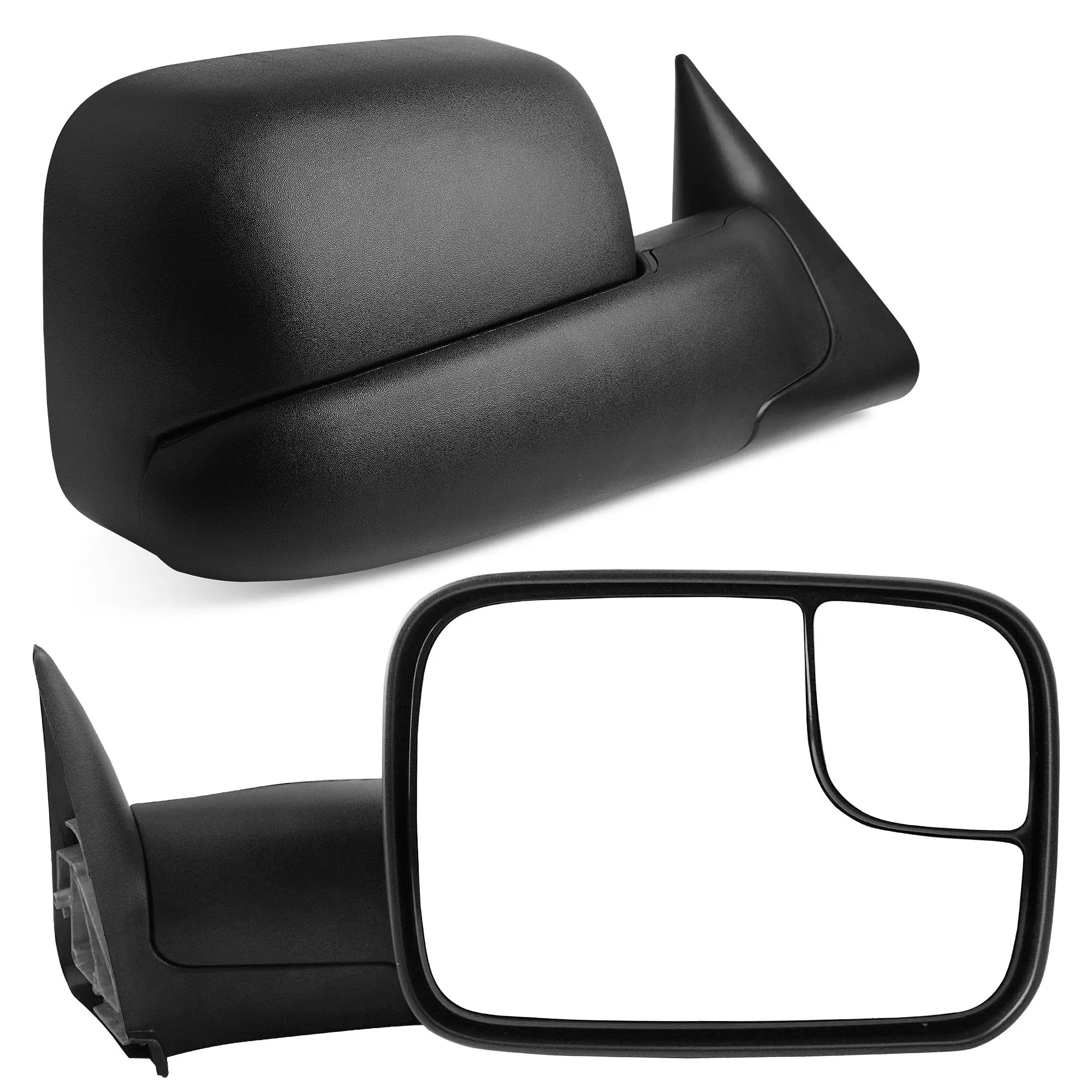 OEDRO Tow Mirrors For 94-01 Dodge RAM 1500 94-02 2500/3500 Pair Flip Up Manual