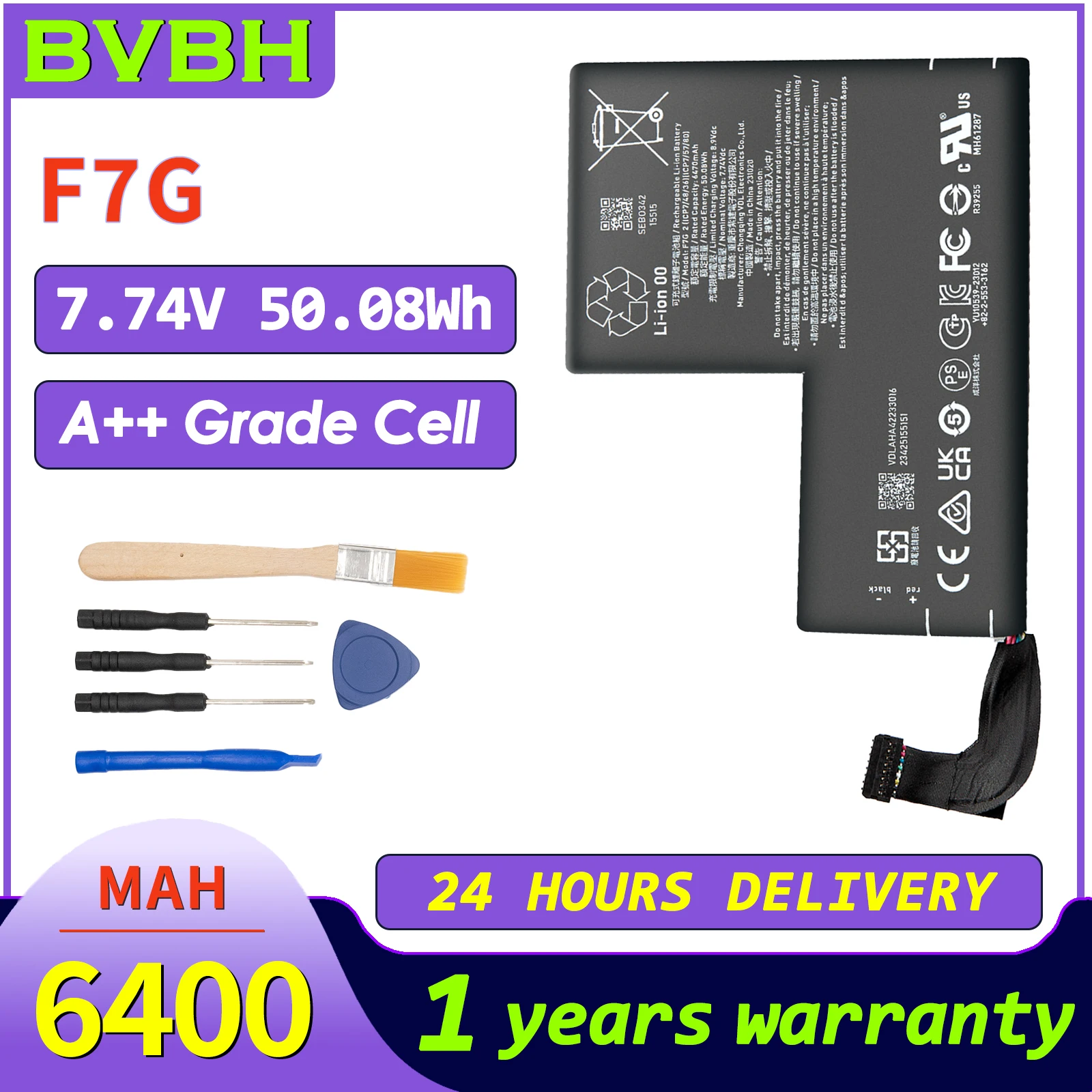 NEW F7G Laptop Battery For Steam Deck OLED Handheld Gamepad Controller Rechargeable Batteries with Tools