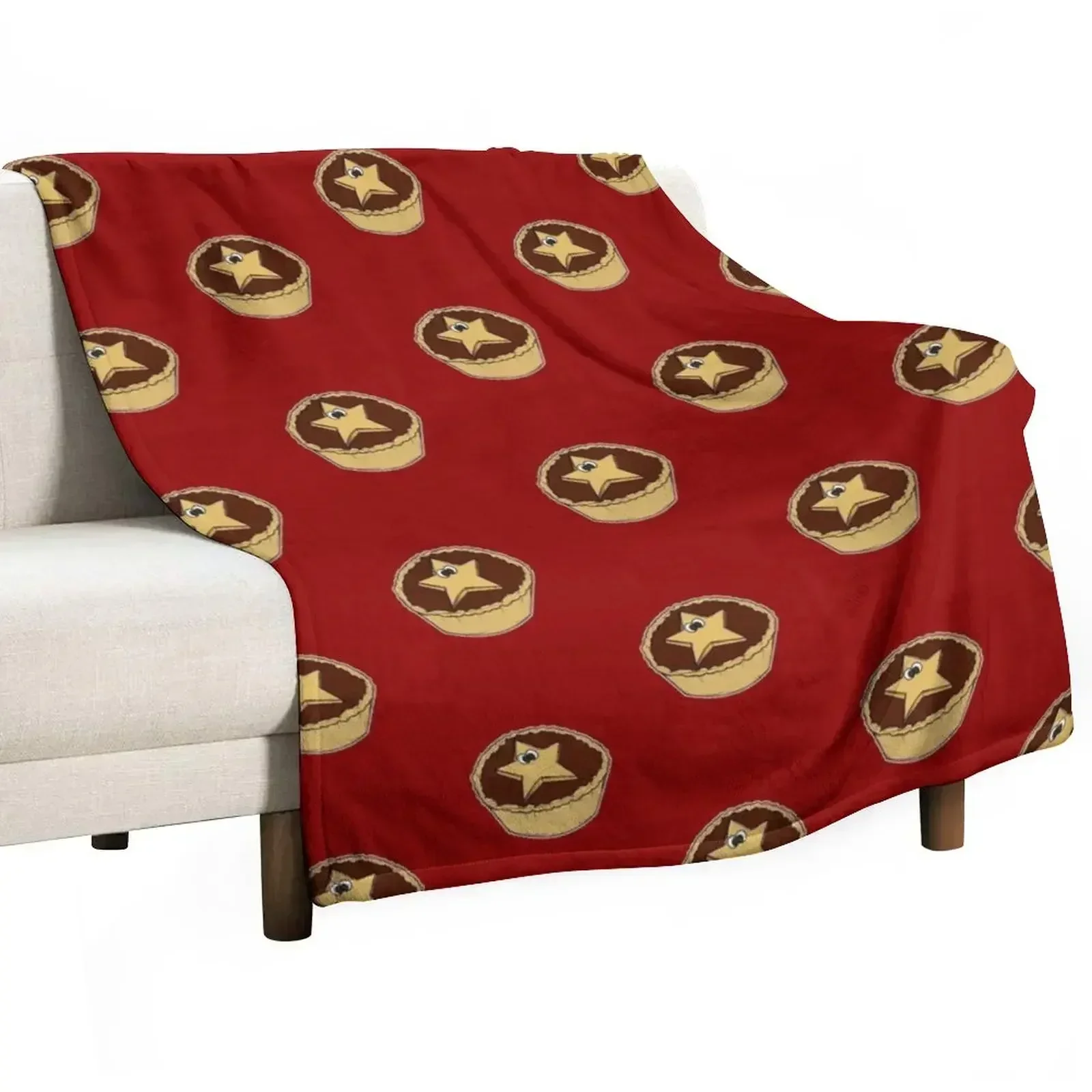 

Mince Pies Funny Christmas Pattern Throw Blanket blankets ands Extra Large Throw Winter beds Luxury Throw Blankets