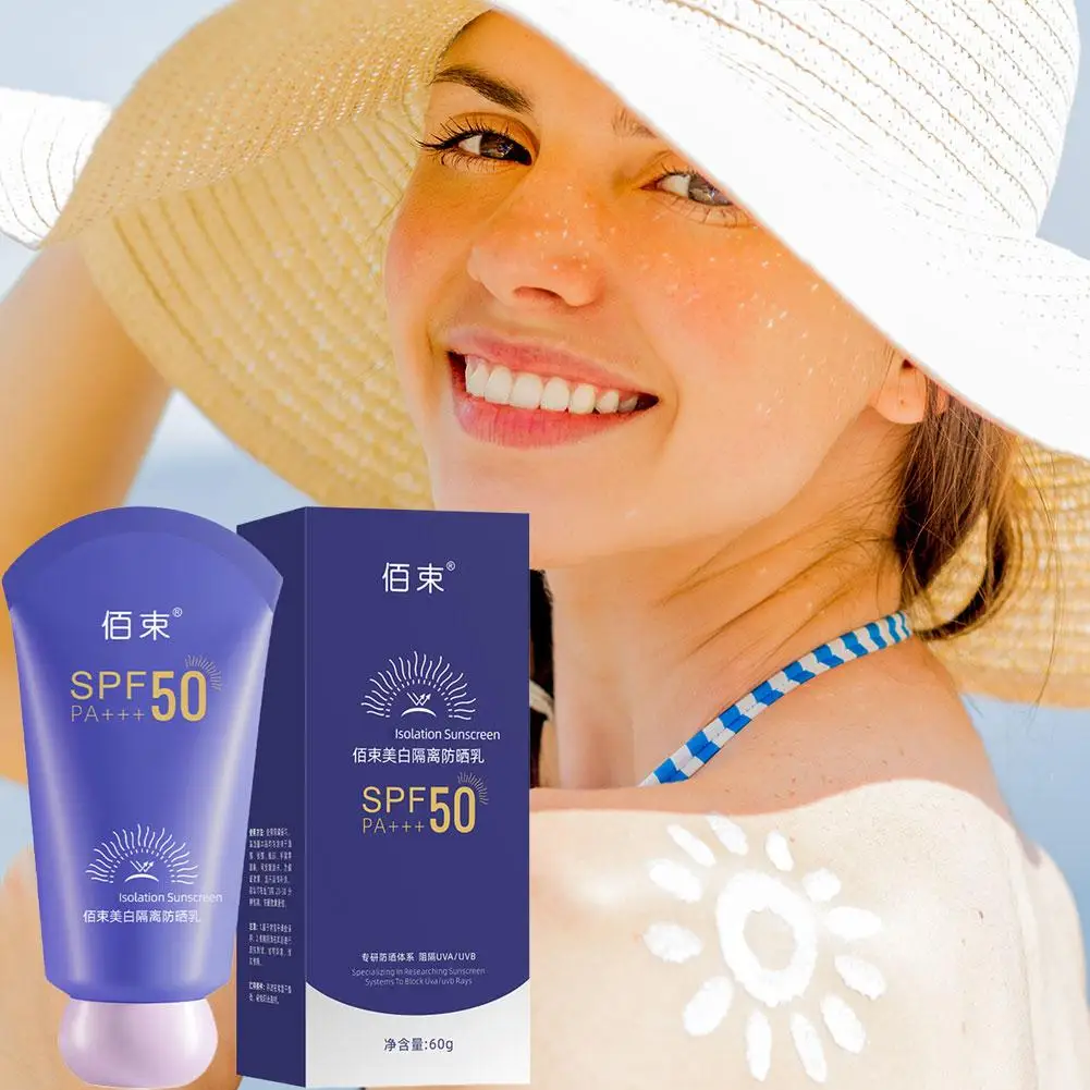 

60 г солнцезащитный крем SPF 50 + солнцезащитный крем для лица и тела, увлажняющий крем для контроля жирности кожи, против солнечных ожогов, уход за увлажняющим Q8Y1
