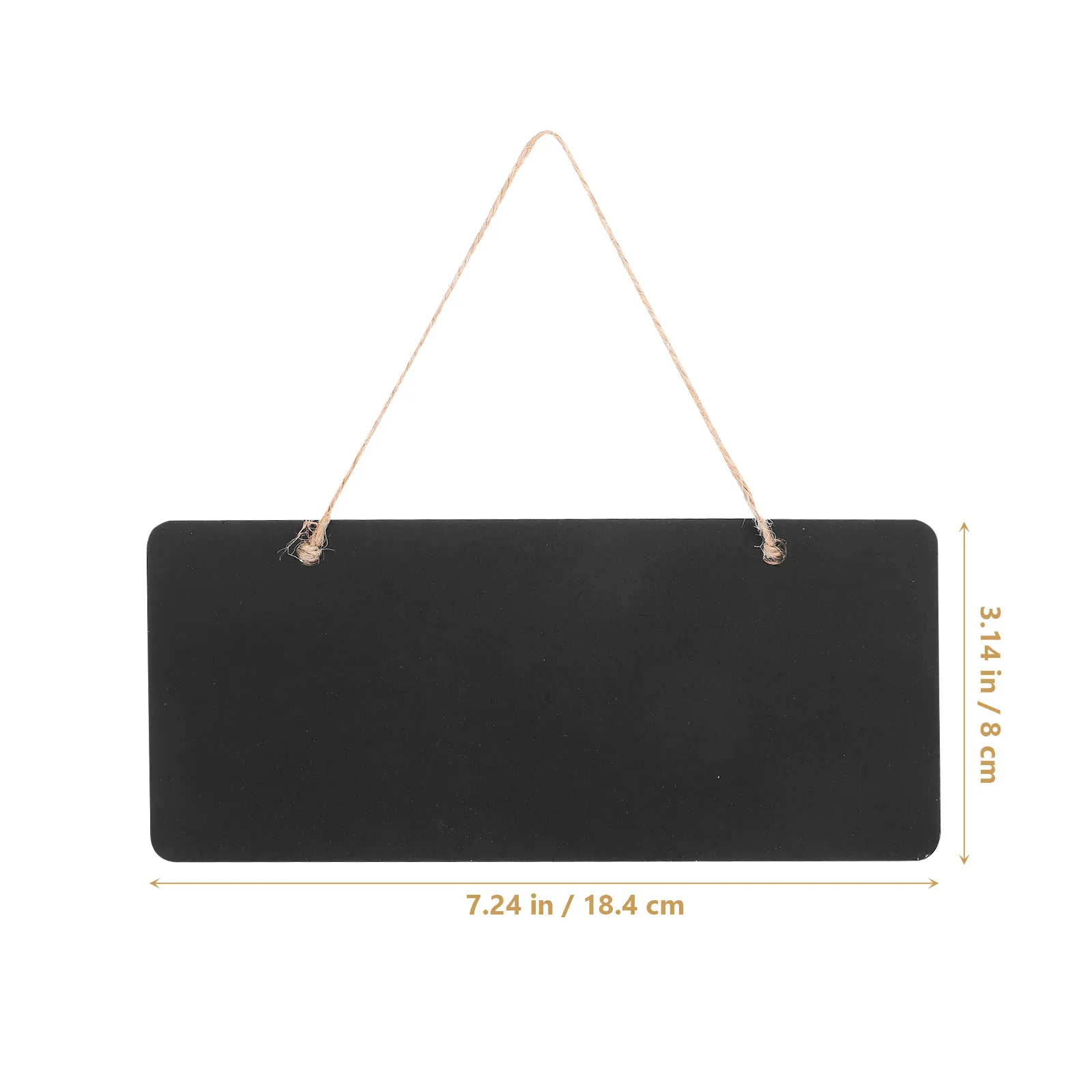 6Pcs Hanging Wooden Chalkboard Small Blackboards Decorative Message Boards for Meeting Room Office Flower Store Price Tags