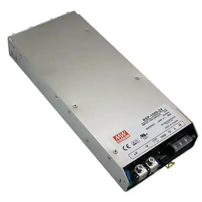 RSP-1000-24 1000W 24Vdc 40A 90~264Vac Single Output Build In Pfc Ac To Dc Original Switching Power Supply PLC Converter Inverter