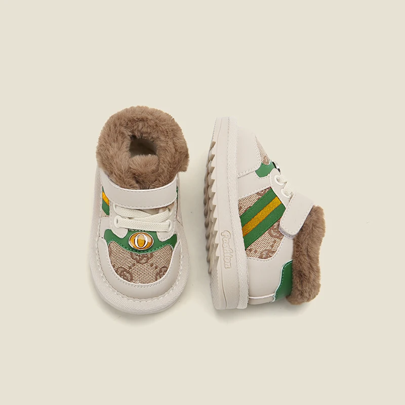 

Зимние сапоги для девочек, детская мягкая обувь для малышей, зимняя хлопковая обувь для маленьких мальчиков, детская обувь с мягкой подошвой, короткие сапоги