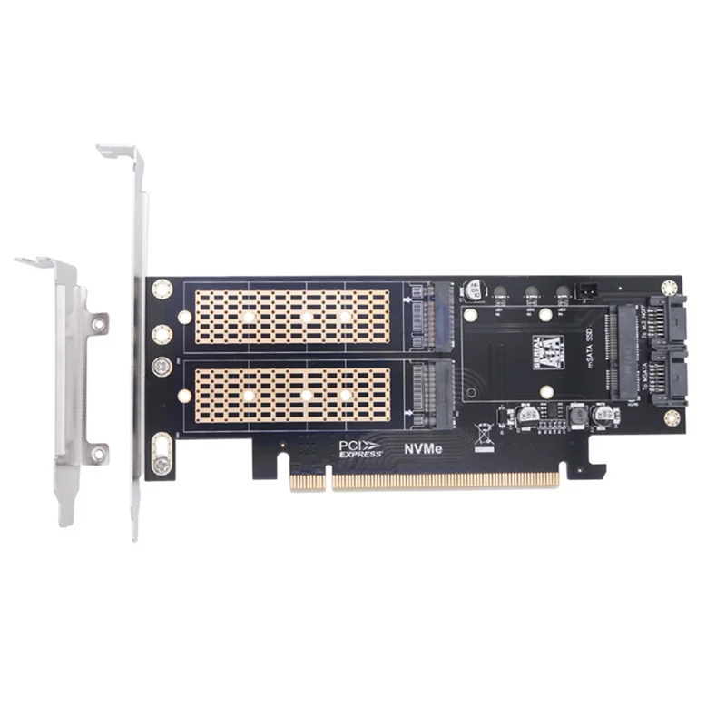 Изысканная карта-адаптер PCIE X16 к M.2 M Key NVME SSD Карта адаптера PCIE X16 к M.2 B Key SATA SSD Карта адаптера MSATA SSD