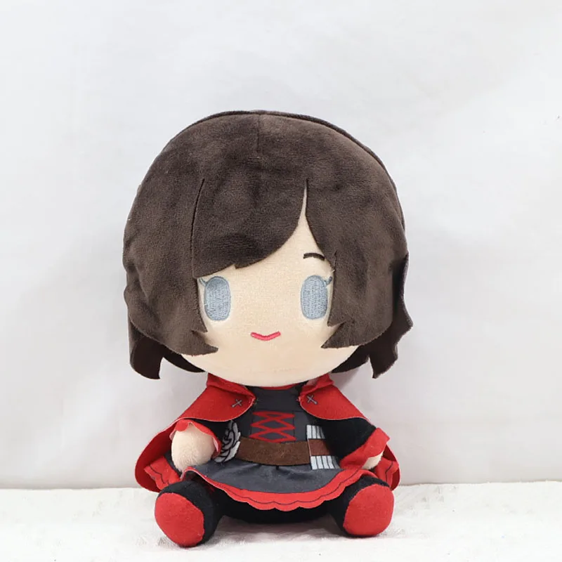 22CM RWBY Ruby Rose PLush Toy Plushie Ruby Rose Soft Stuffed Doll Cartoon Game Peripheral Collectible Plush Toy For Anime Fans