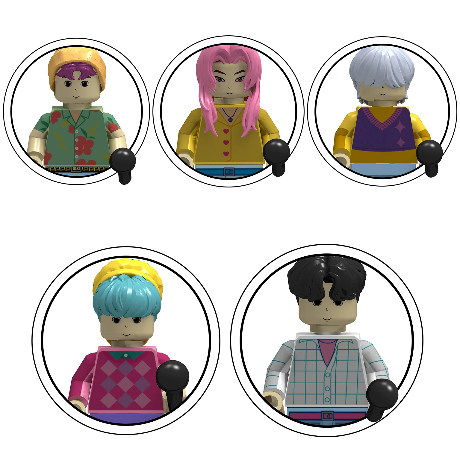 منتج جديد: مكعبات بناء KPop Demon Hunters، دمية نموذجية تجميع Rumi، لعبة مكعبات البناء #1