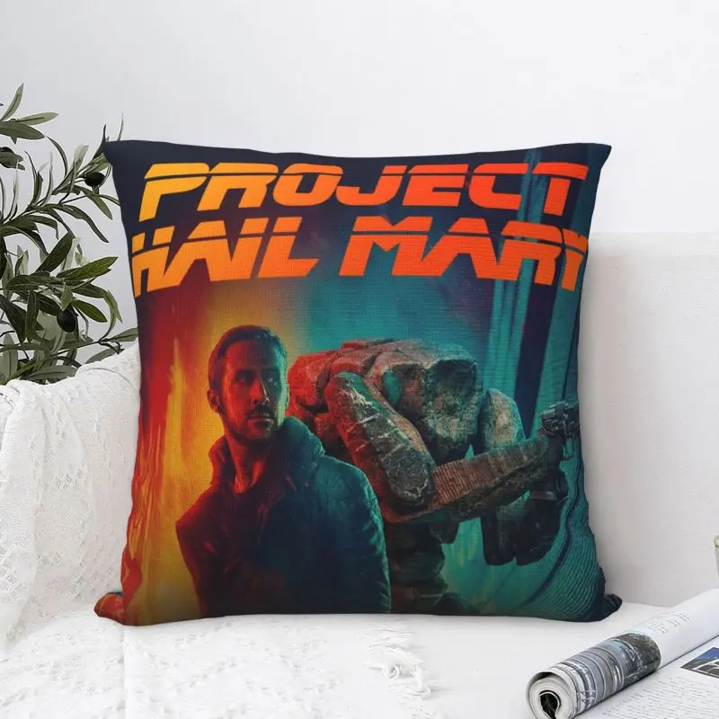 Custom New Rescue Plan Funny Projects Hail Mary Cushion Covers 40x40cm Polyester Throw Pillow Case for Car Square Pillowcase