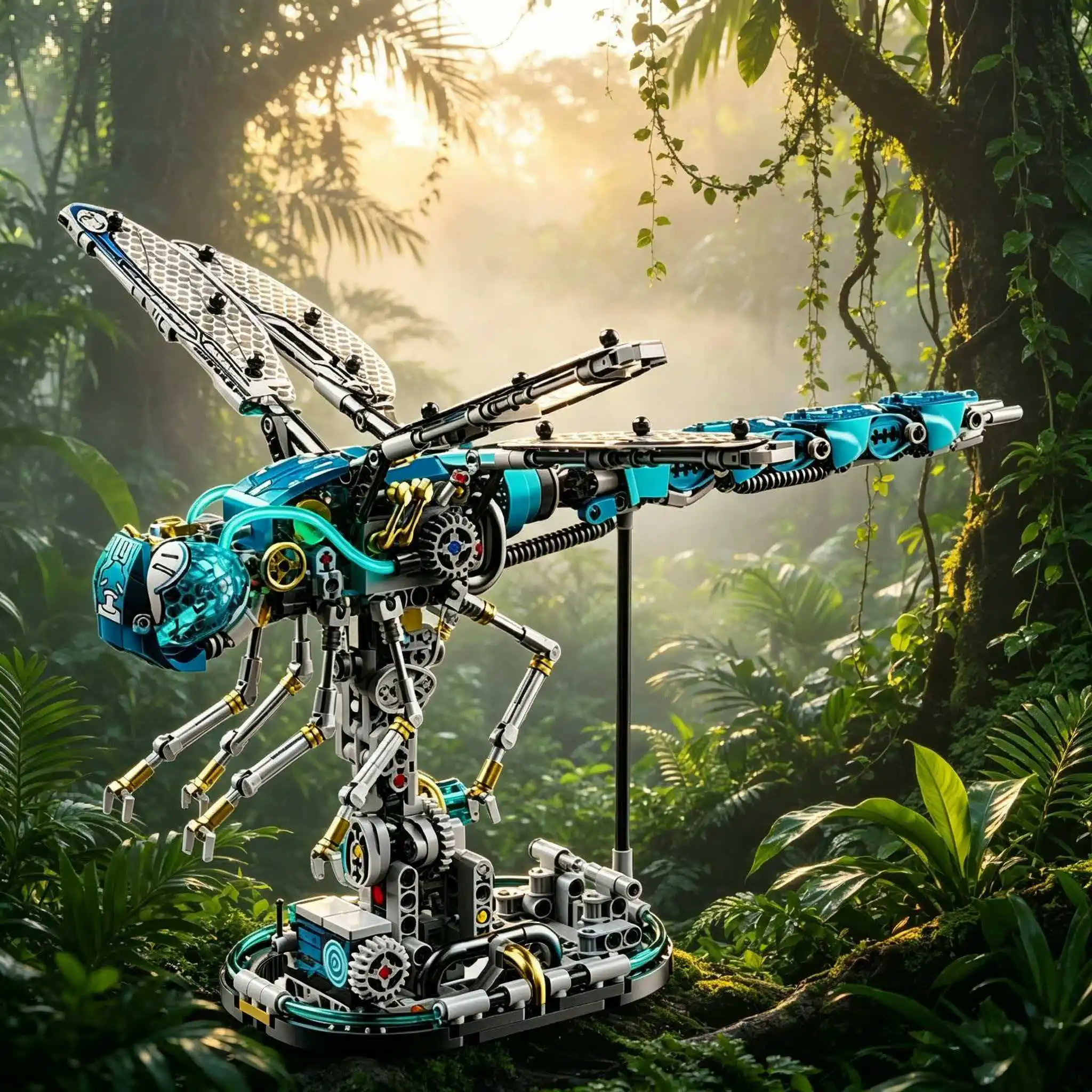 

Creative Dynamic Dragonfly Mechanical Model Building Block Set 866 Pieces MOC DIY Toy Gift STEM Learning Set