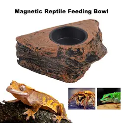 Magnetic Reptile Feeding Ledge Hanging Animals Food Water Dish Levitation Feeding Bowl for Gecko Lizards Tree Frogs Chameleons