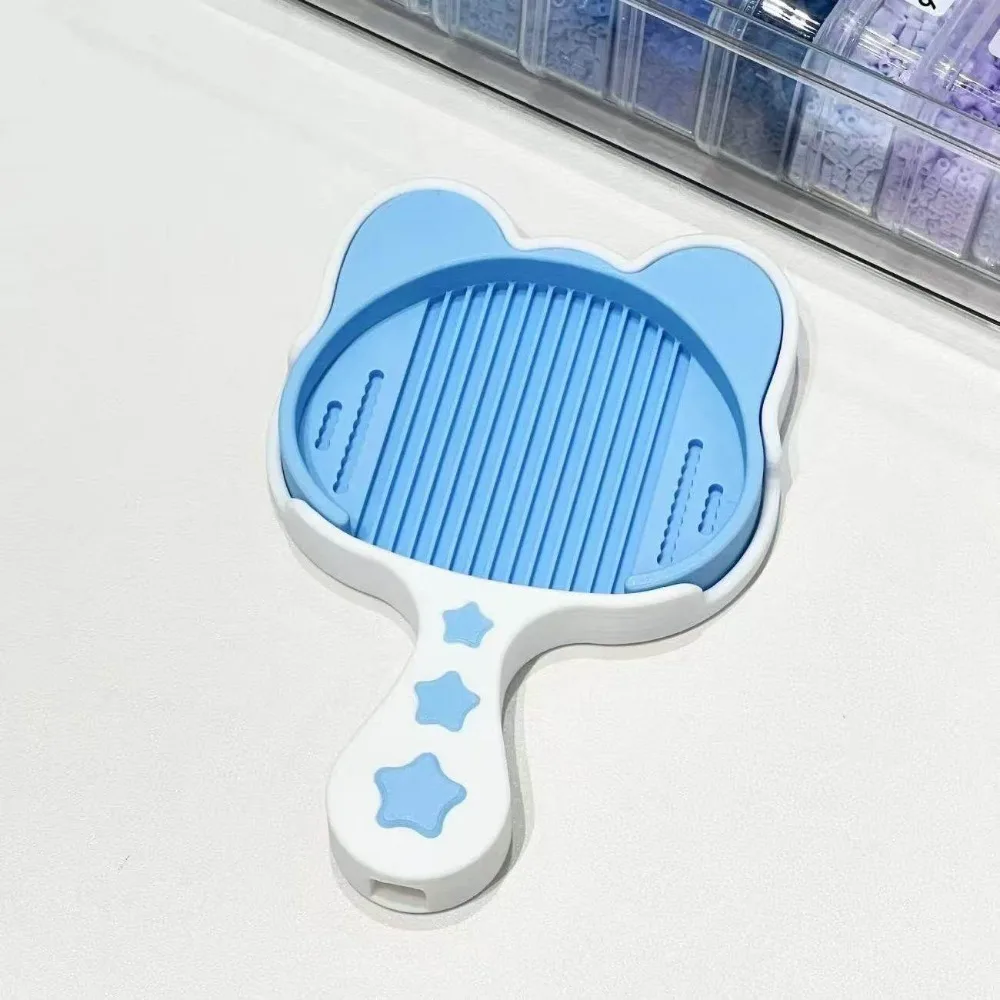 DIY Handmade 2.6mm Fuse Beads Aligner Tray Mini Plastic Beads Perler Bead Tool Cat Shape Handheld Fuse Beads Picking Tray