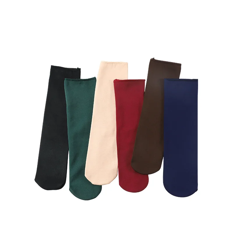 10 Paar Herbst-Winter-beiläufige, bequeme, dicke Schneesocken, modische, vielseitige, warme Röhrensocken, einfache Damensocken