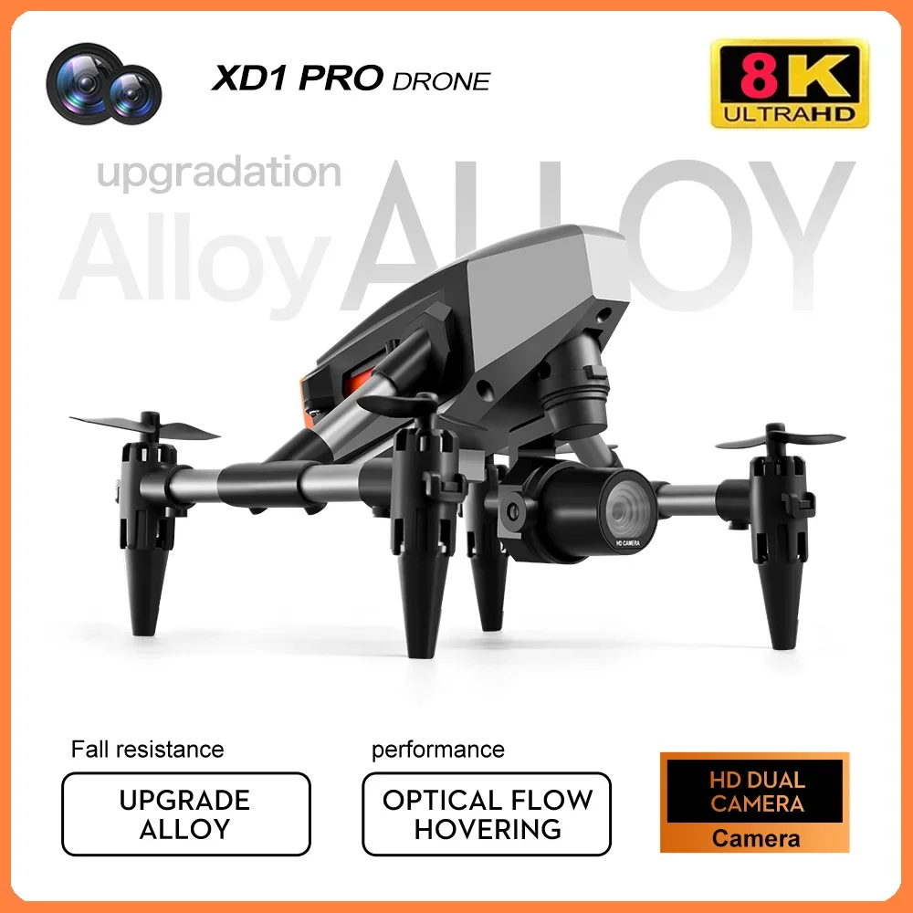 HYRC XD1 RC Drone with 8K Dual Cameras Professional Aerial Photography HD Quadcopter Brushless Motors Remote Control Dron Toys