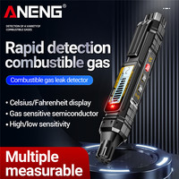 ANENG GN805 Gas Leak Detector Sound Light Alarm LCD Backlight Portable 50-10000PPM Methane Alcohol Combustible Leakage Test Tool