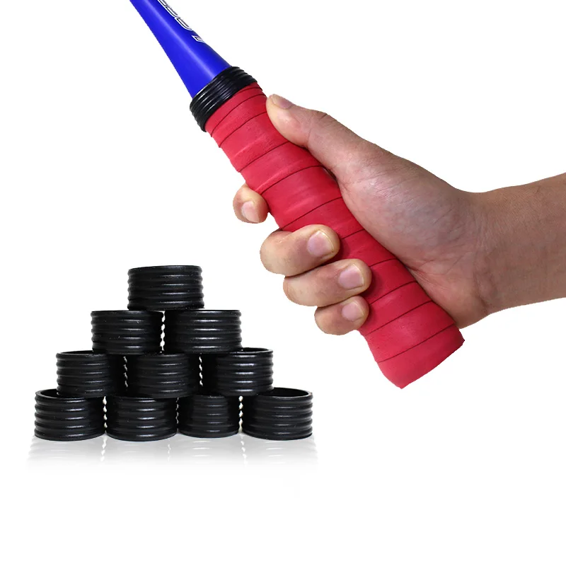 FANGCAN 4 PCs Sealing Grip Ring for Tennis Squash Racket and Pickleball Paddle Black Color