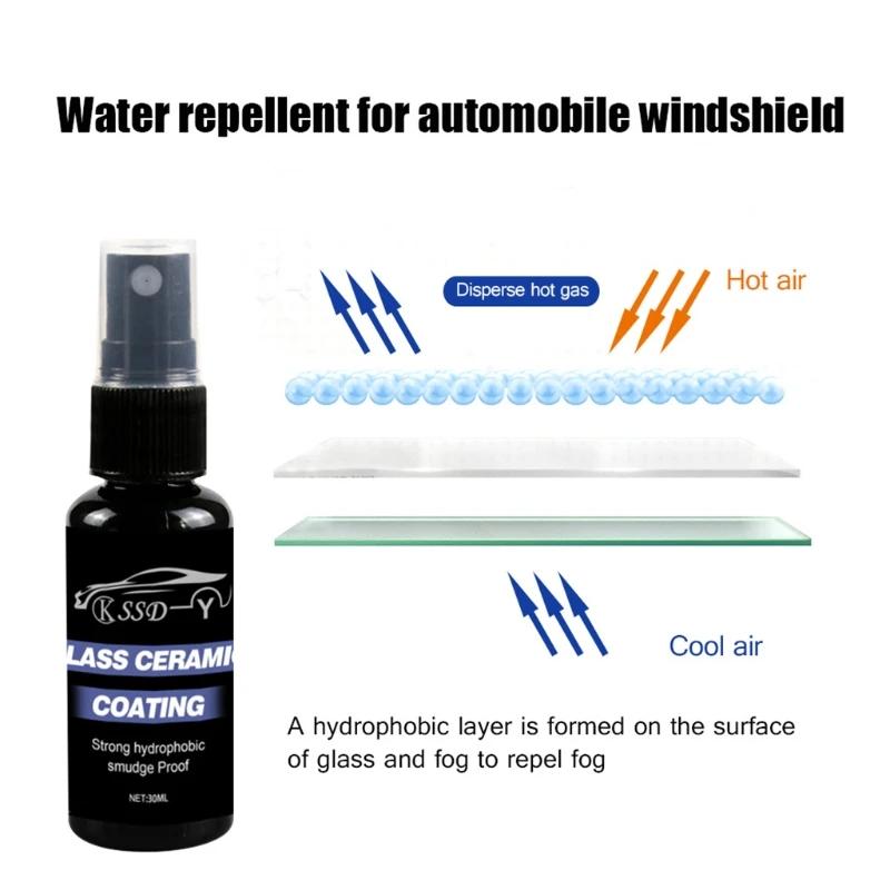 30/50ml Car Rearview Mirror Water Glass Rainproof Coating Agent