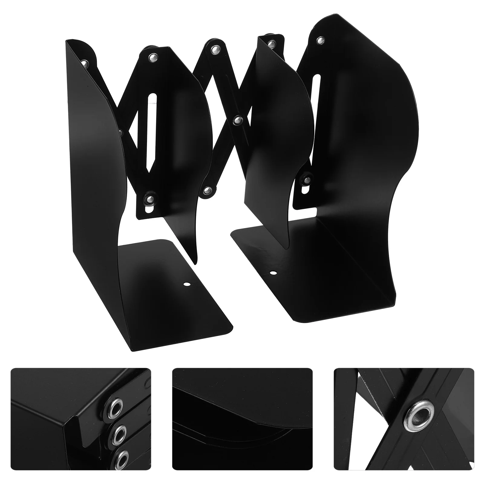 

Adjustable Bookend Expandable Metal Book Stand for Desk Home Office Decorative Holder for Books Magazines Cookbooks Heavy Duty