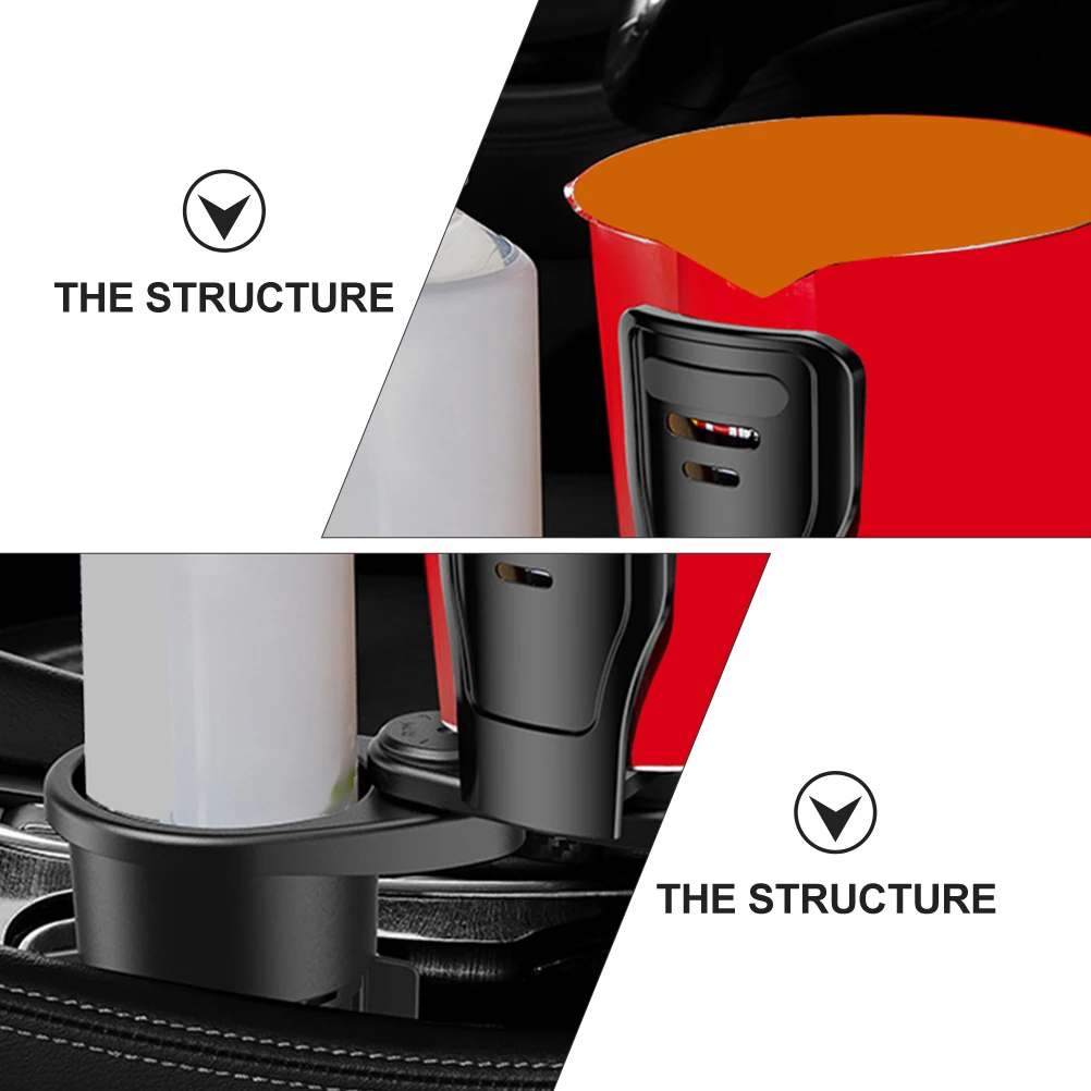 

Multifunction Car Cup Holder ganizer Rotating Storage Extender Silica Gel Durable Reusable Fits Most Vehicles Practical Creative