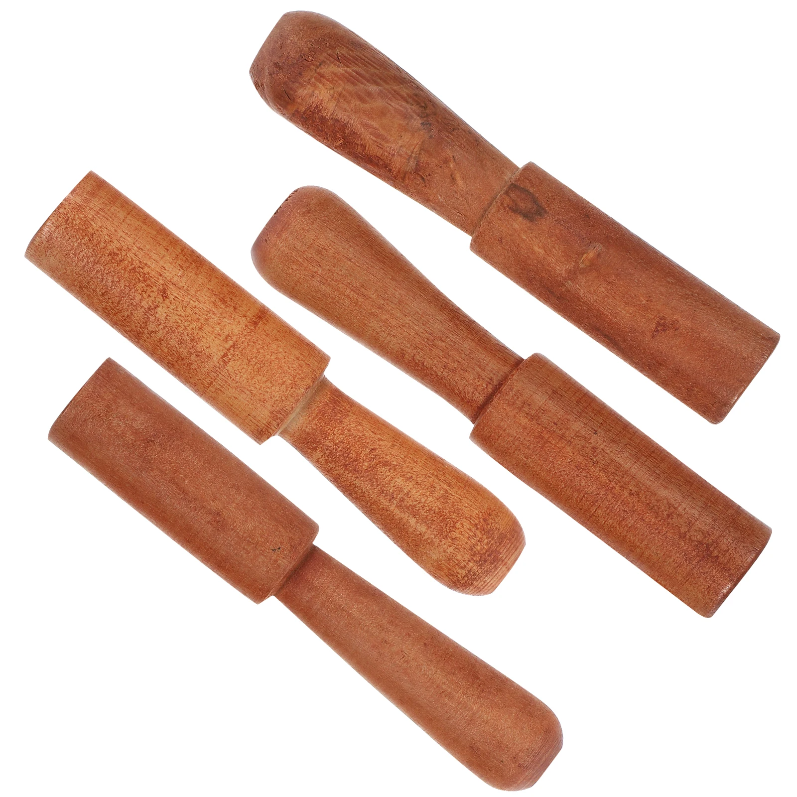 

4 Pcs Buddha Sound Accessories Hand-made Wooden Stick Meditation Singing Bowl Tool Durable Striking Mallet Practical Music Bowl