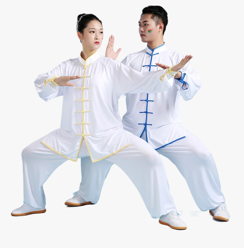 Kung Fu Uniform Traditional Chinese Clothing Long Sleeved Wushu TaiChi Men KungFu Uniform Suit Uniforms Tai Chi Exercise Clothes