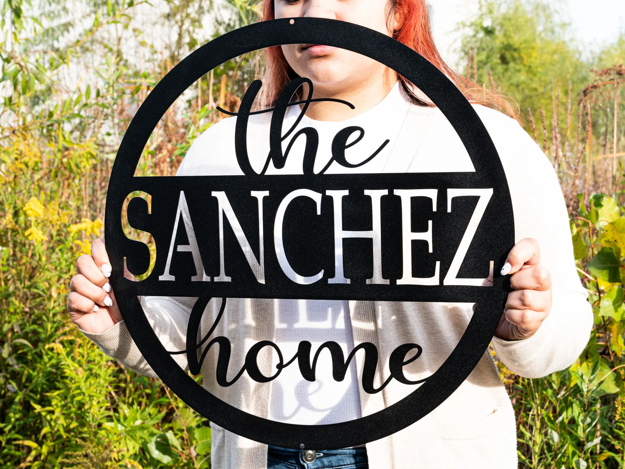 Custom Family Welcome Home Sign Outdoor Family Name Sign for Front Porch Housewarming Couples Gift Last Name Wedding Anniversary