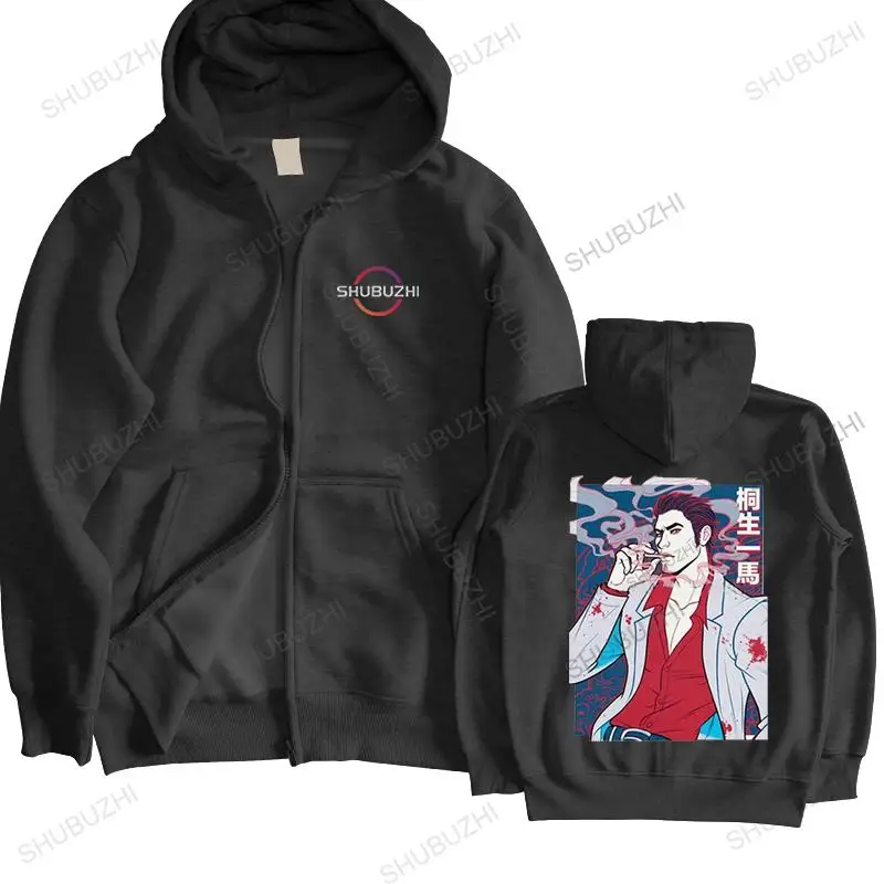 Sudadera de algodón con cremallera de Dragon Of Dojima para hombre, suéter guapo, Tops cálidos, abrigo de Yakuza, Gángster de dragón japonés, Sudadera con capucha de videojuegos