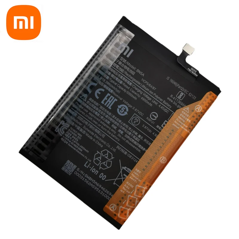 2024 años 5000mAh BN5A Xiao mi 100% batería Original para POCO m3 pro m 3 pro M3pro baterías de alta calidad batería envío rápido