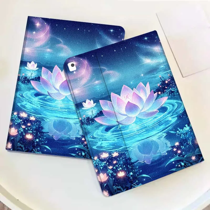 Crystal Rose For iPad Pro Mini Air 1 2 3 4 5 6 7 10 11 th 8 9 gen 11 M4 M5 Foldable Tablet Case Cover