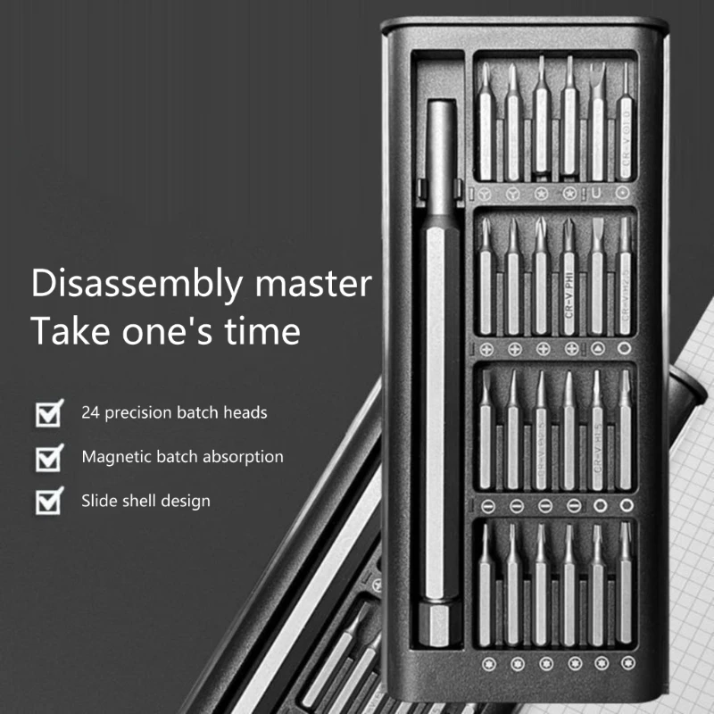 Juego destornilladores precisión 25 en 1 Destornillador precisión 25 en 1 destornillador pequeño para PC Gafas