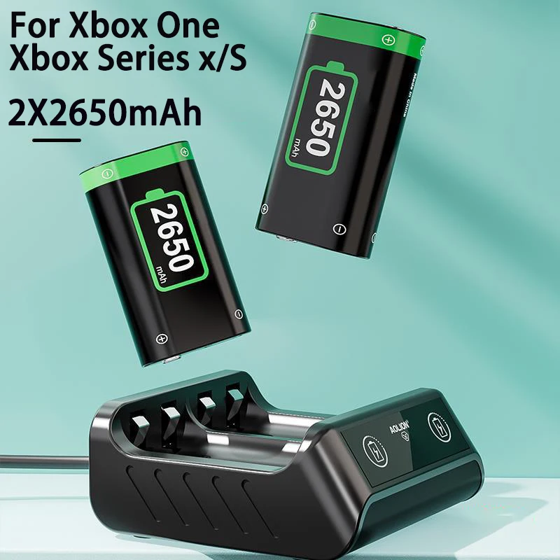 PURFIELD 2*2600 мАч аккумуляторная батарея для Xbox Series X/S/Xbox One S/X XBOX ONE контроллер аккумулятор + USB зарядная док-станция