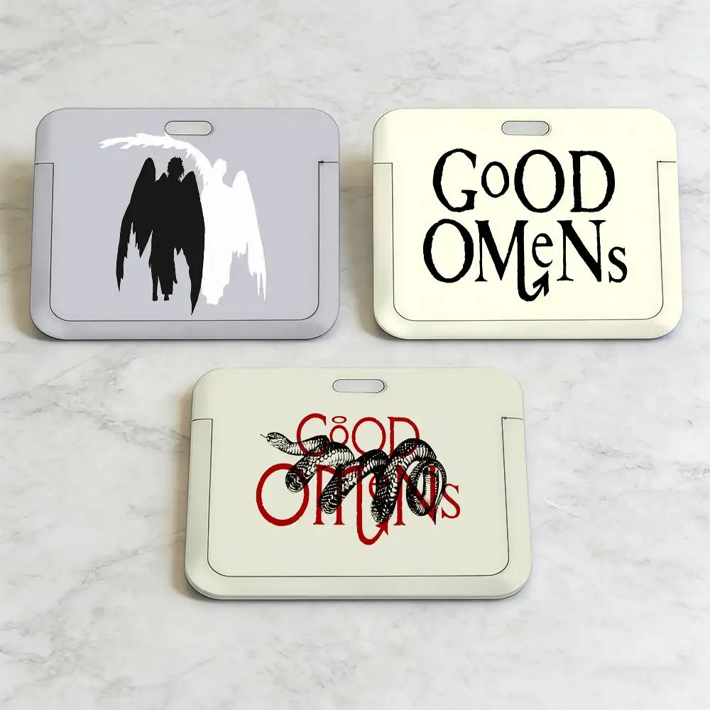 

TV Drama G-good O-omenss ID Card Case Neck Strap Employee Case Badge Holder Student Lanyard Name Card Cover
