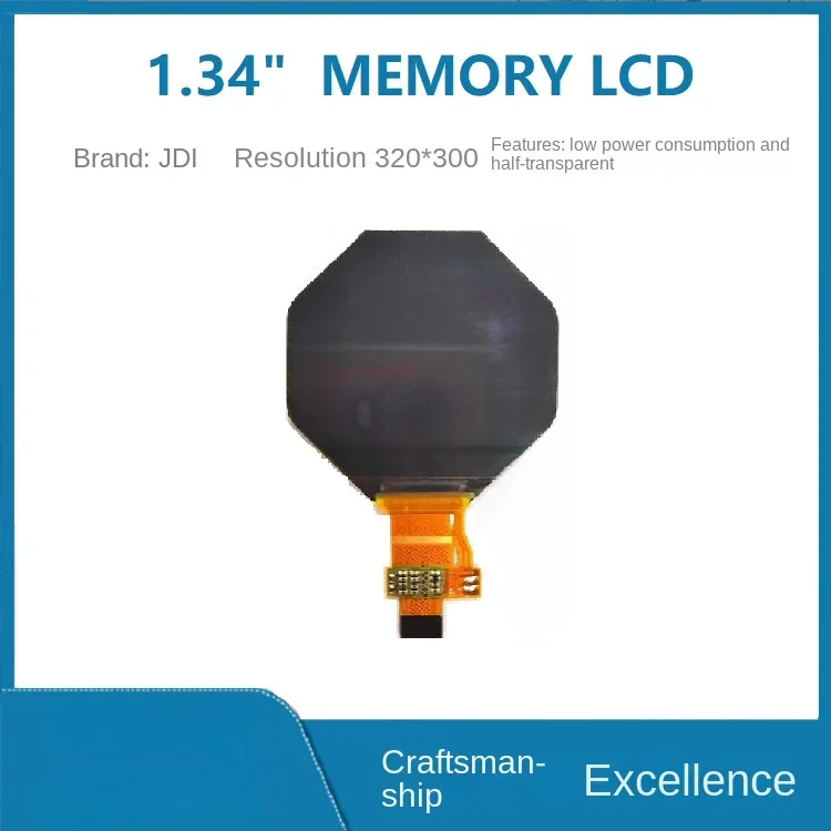 

1.34 "320 * 300 JDI semi-reflective low power consumption visible in sunlight, smart wear