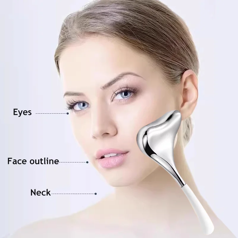 1PC ลูกโลกน้ําแข็ง Roller Cooling Spa Gua Sha Cryo Sticks ใบหน้าและดวงตานวดความงาม Facial Skin Care Freeze เครื่องมือเครื่องนวดหน้า