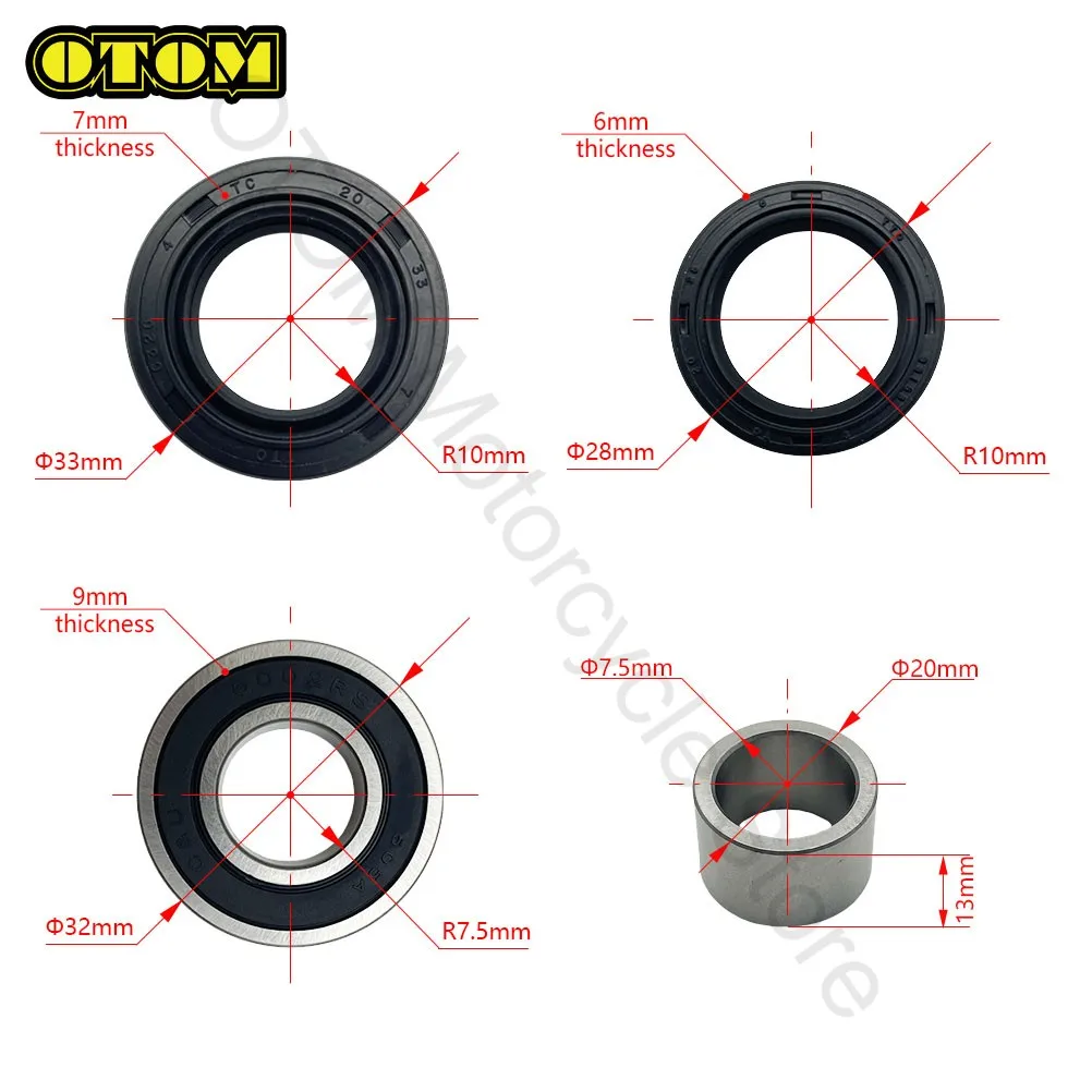 For Surron Ultra Bee Motorcycle MidShaft Bearing Oil Seal Bushing Jackshaft Mid Shaft SUR-RON UltraBee Electric Cross-country