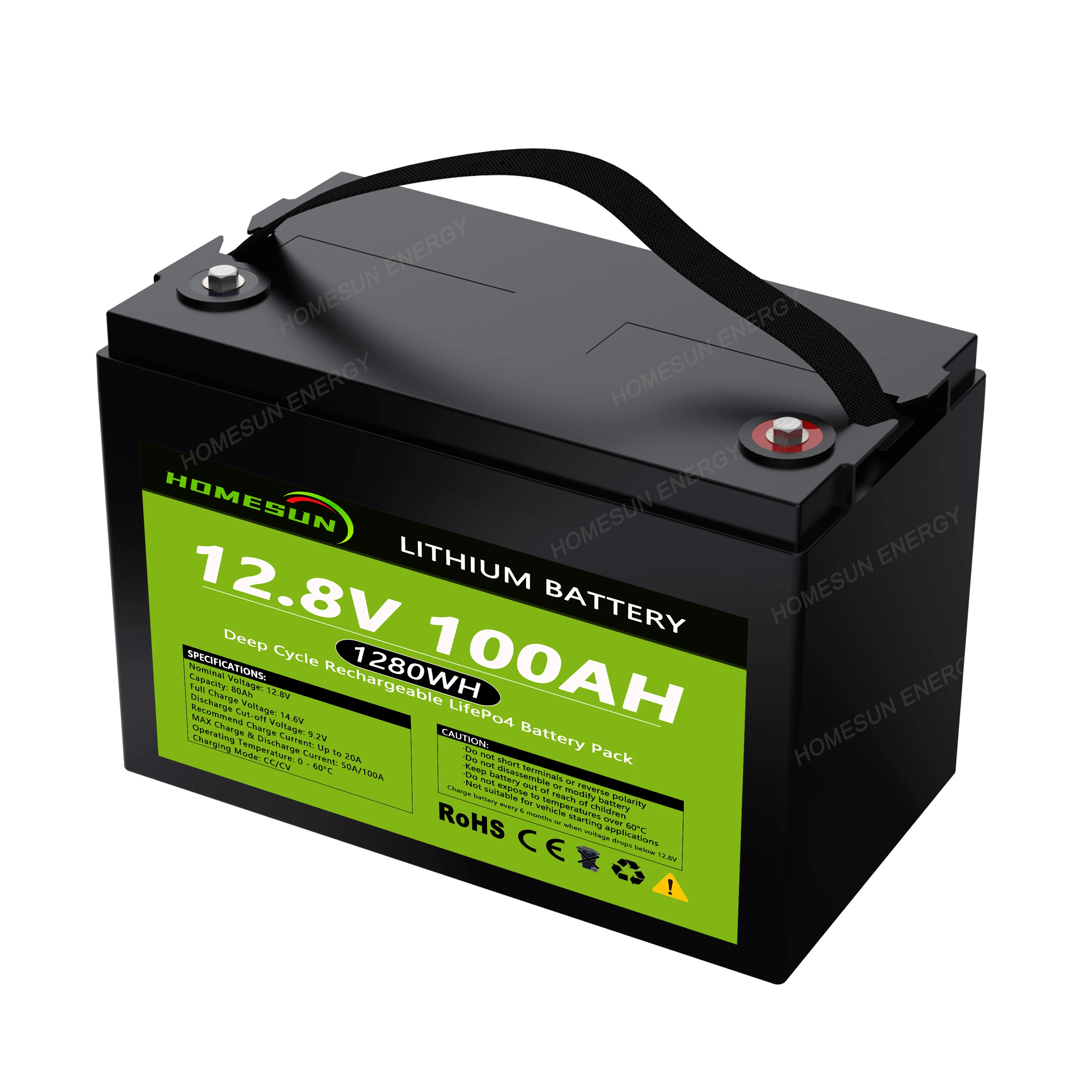 12v 100ah Lithium Iron Battery Cell Deep Cycle Life Cheap Lifepo4 Battery For Rv Camping Caravan Ups