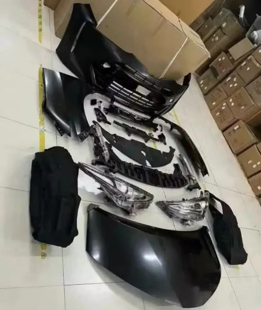Body Kit For Toyota Previa 2006-2012 Front Bumper Fender Engine Cover Grille Mask Fog Lamp Assembly Auto Accessories