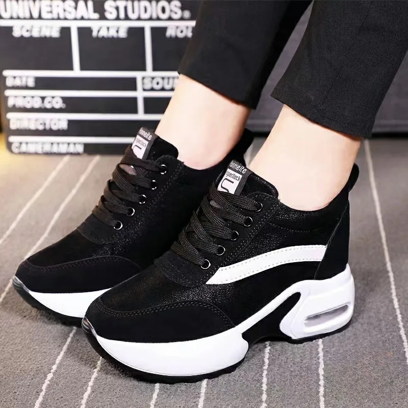 Fashion Cushioning Plattorm Height Increase Shoes Women Baskets Sport Casual Sneakers Ladies Non-slip High Quality Jogging Shoes