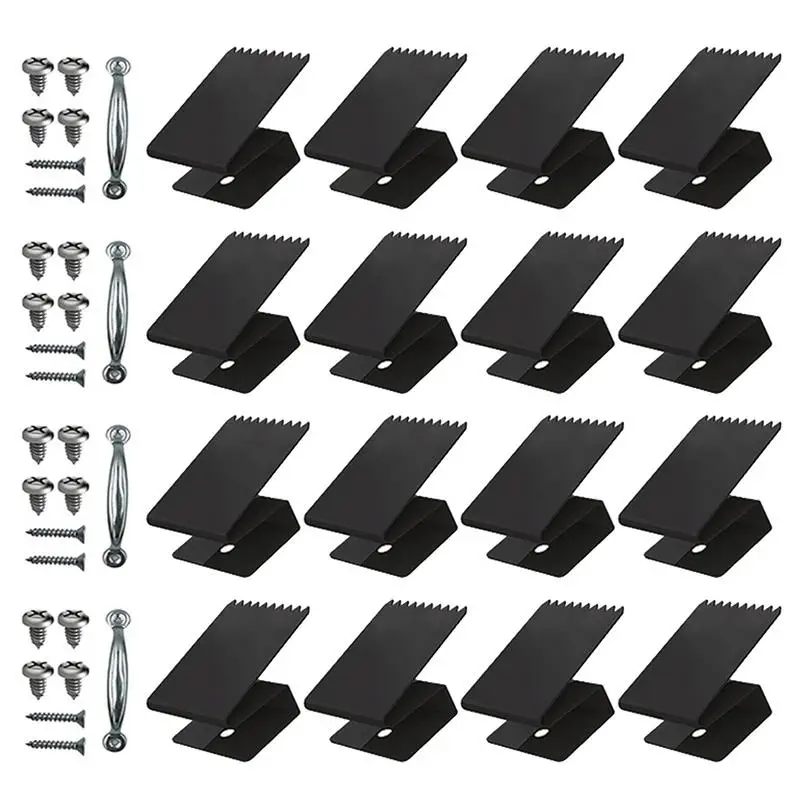 

Steel Board-Up Clips Reusable Storm Plywood Clips Shutter Hardware Storm Window Clips Board-Up Clips For Plywood Brick Wood