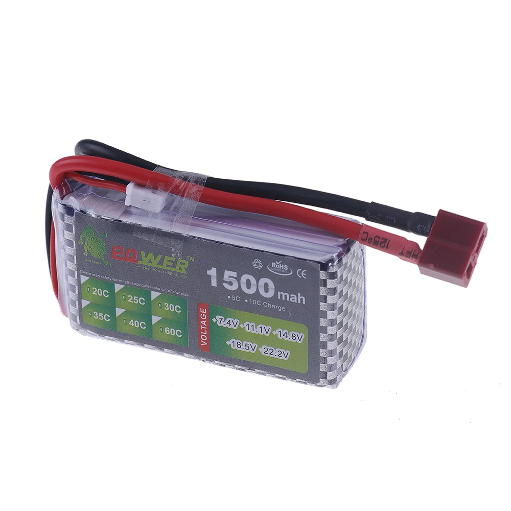 1/2/3/5Pcs 11.1V Battery 3S 1500mah 40C~60C Lipo Battery for RC Car FPV Drones Airplane Quadcopter Helicopter Spare Batteries