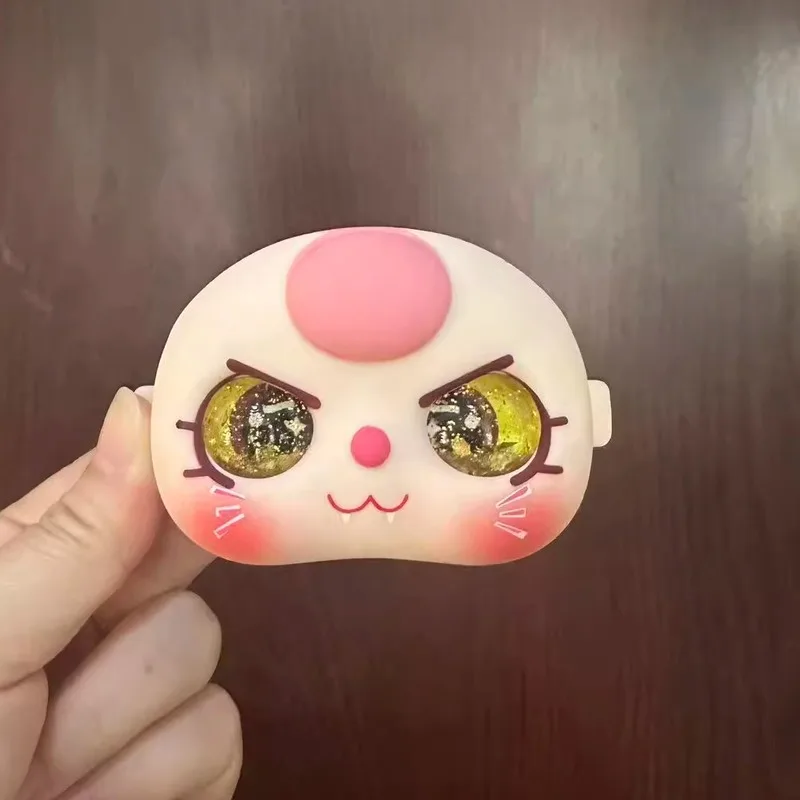 100 طفل ثلاثة سنوات اليدوية Diy بها بنفسك دمية العين الملحقات هريرة الوجه قذيفة تتدفق الرمال معكرون العين الخرز #2