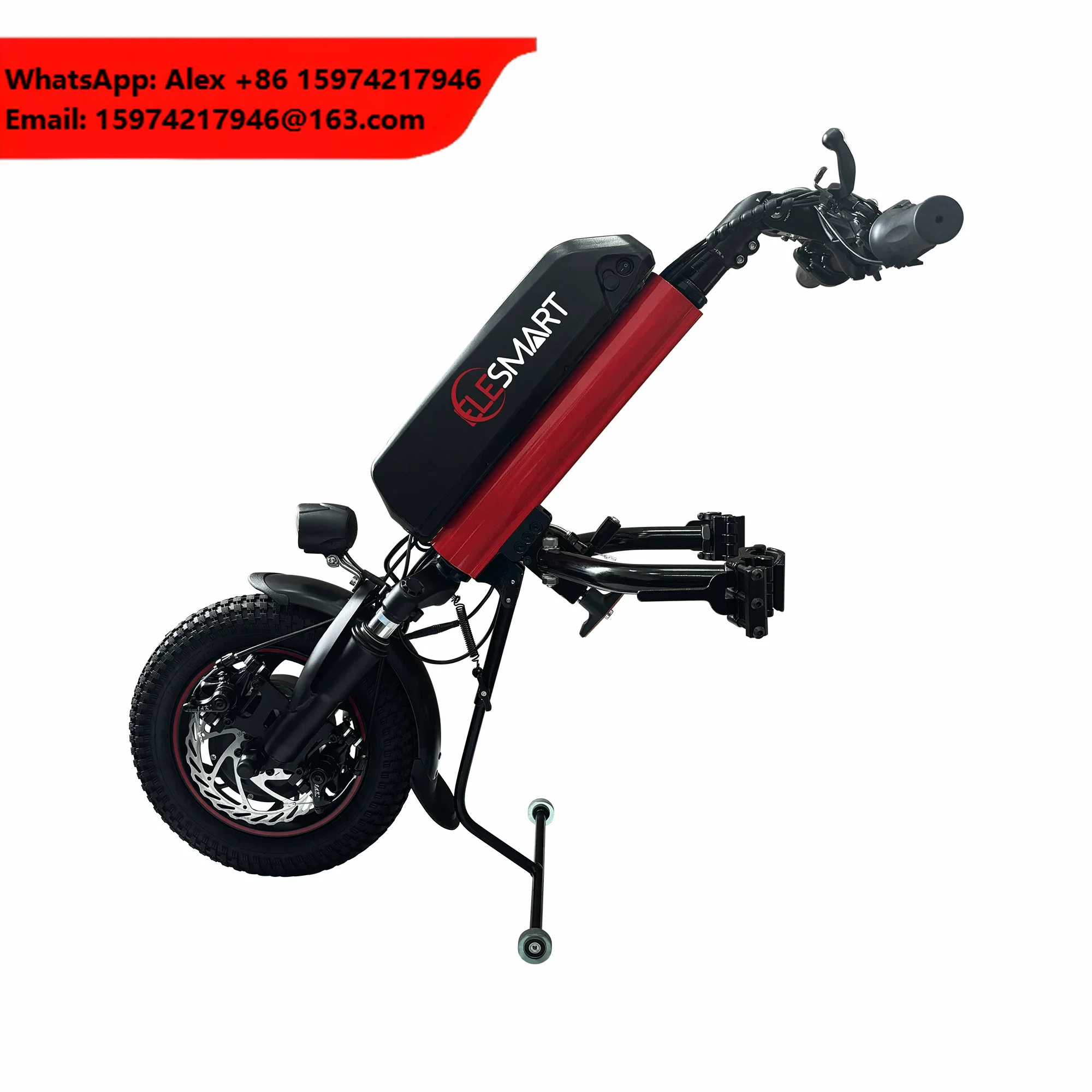 Wheelchair Clip On Motor 48V 15Ah 1000W Attachable 16 Inch Electric Wheelchair Power Assist For Manual Wheelchair