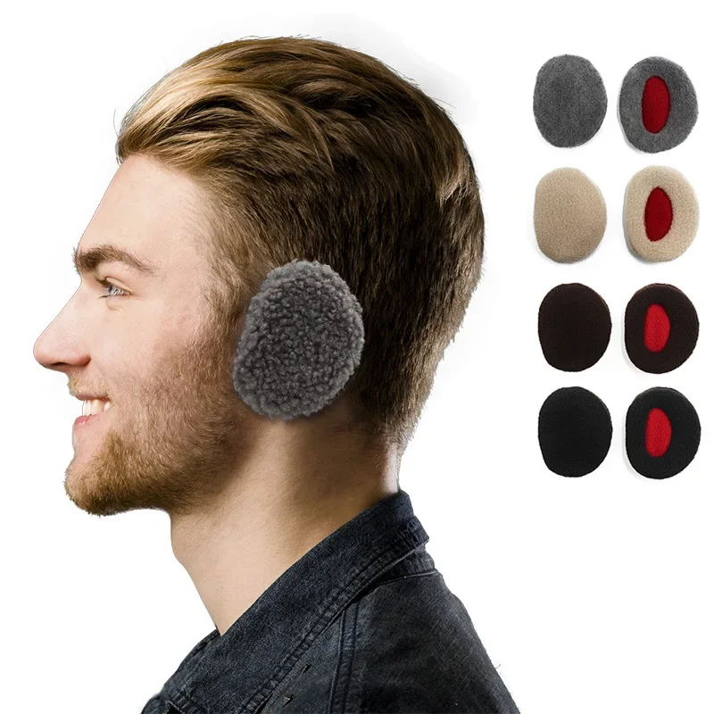 M inverno polar velo earmuffs das mulheres dos homens cor sólida quente tipo divisão earmuff ao ar livre ciclismo esqui mais quente earflap orelha cobre