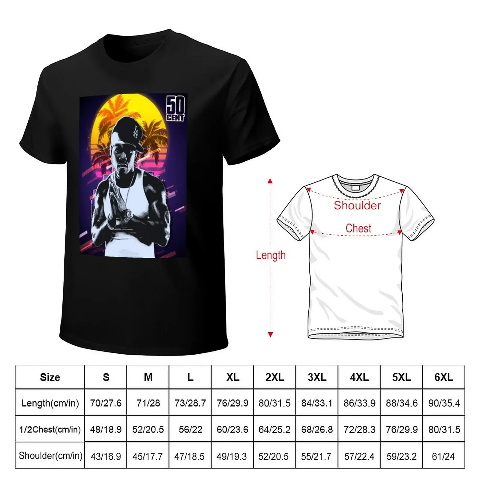 50 cent logo top rapper T-Shirt Blouse sublime plus sizes t shirts for men cotton