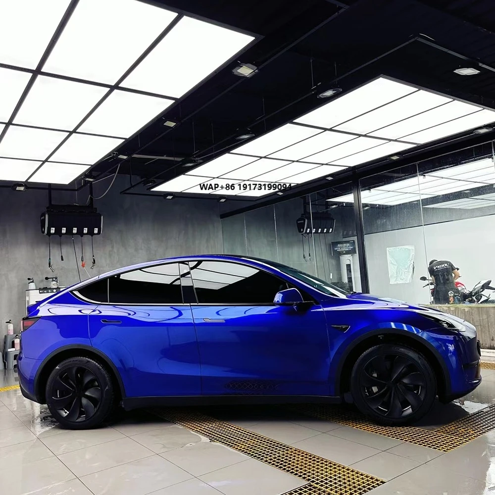 

WRAPMASTER 1.52*15m TPU Metallic Glossy Blueberry PPF Paint Protection Film Nano Coated Not Yellowing TPU PPF Film