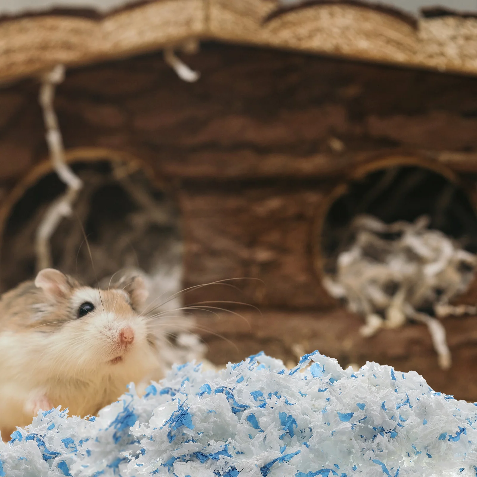 

Paper Cotton Pad Small Pet Bedding Shavings Liner Nesting Material Safe Hamsters Rabbits Guinea Pigs