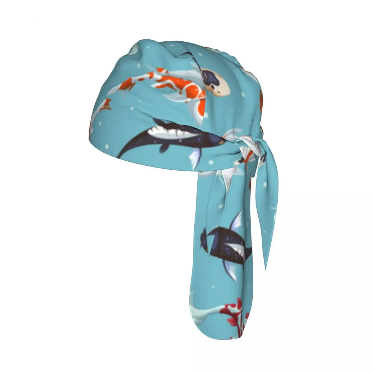 

Дышащая велосипедная головная повязка с рисунком рыбок кои, быстросохнущая велосипедная шапка-шарф