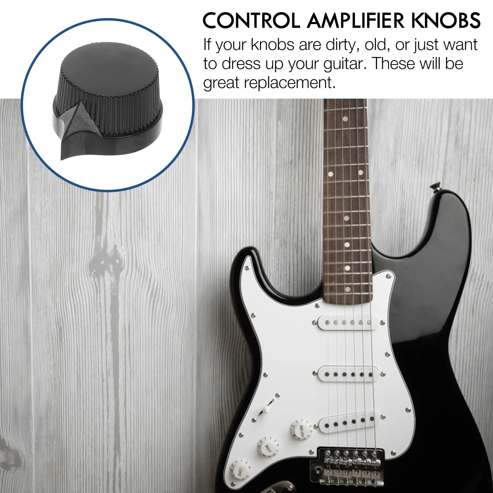 

4 Pcs Knob Cap Potentiometer Caps Replacement Guitar Volume Control Knobs Sound Tuning Accessory Amplifier Electric
