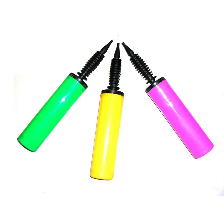 Mixed color manual two-way inflation pump portable oblique mouth balloon inflator, birthday, wedding, party balloons